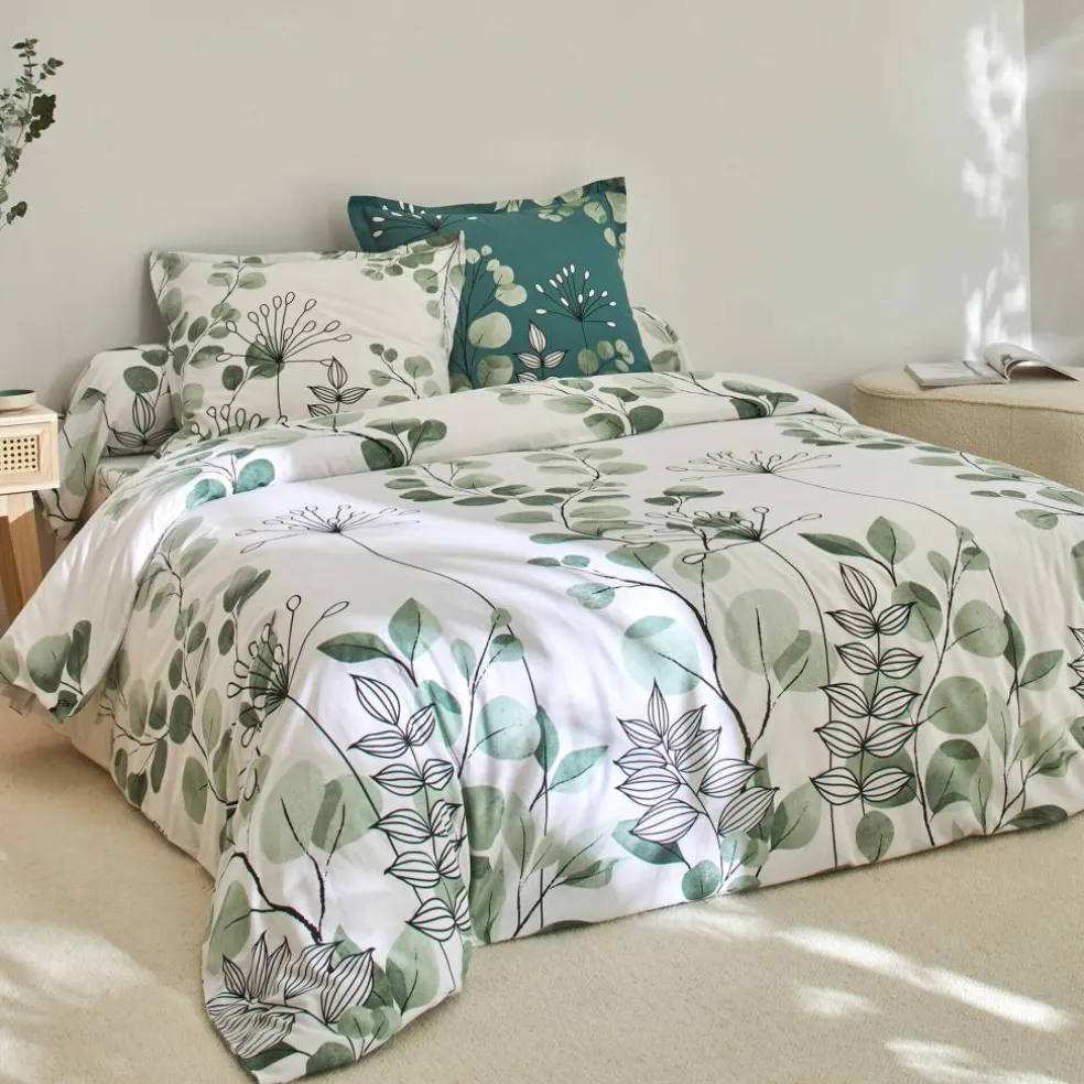 Linge de lit Danae en coton imprimé
