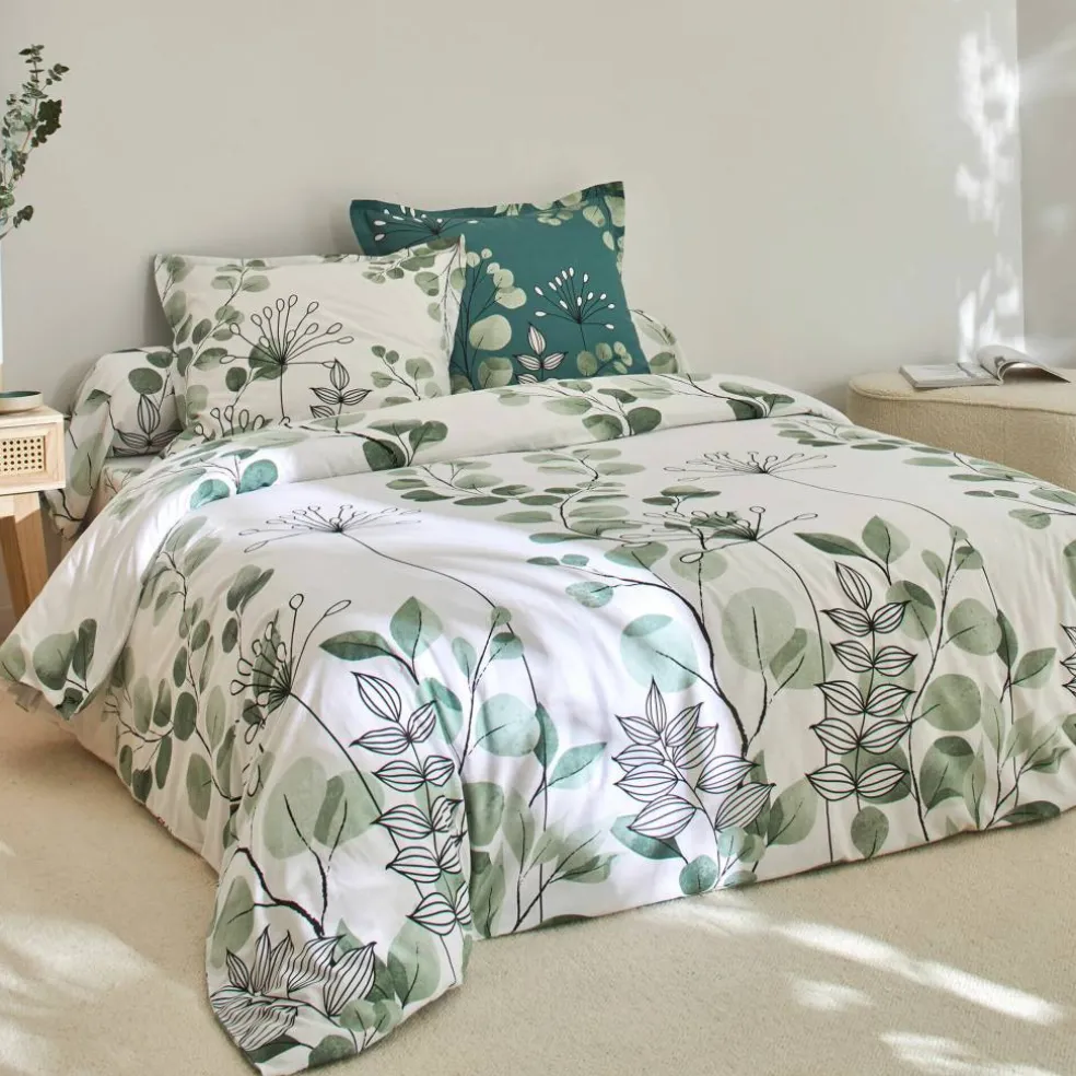 Linge de lit Danae en coton imprimé