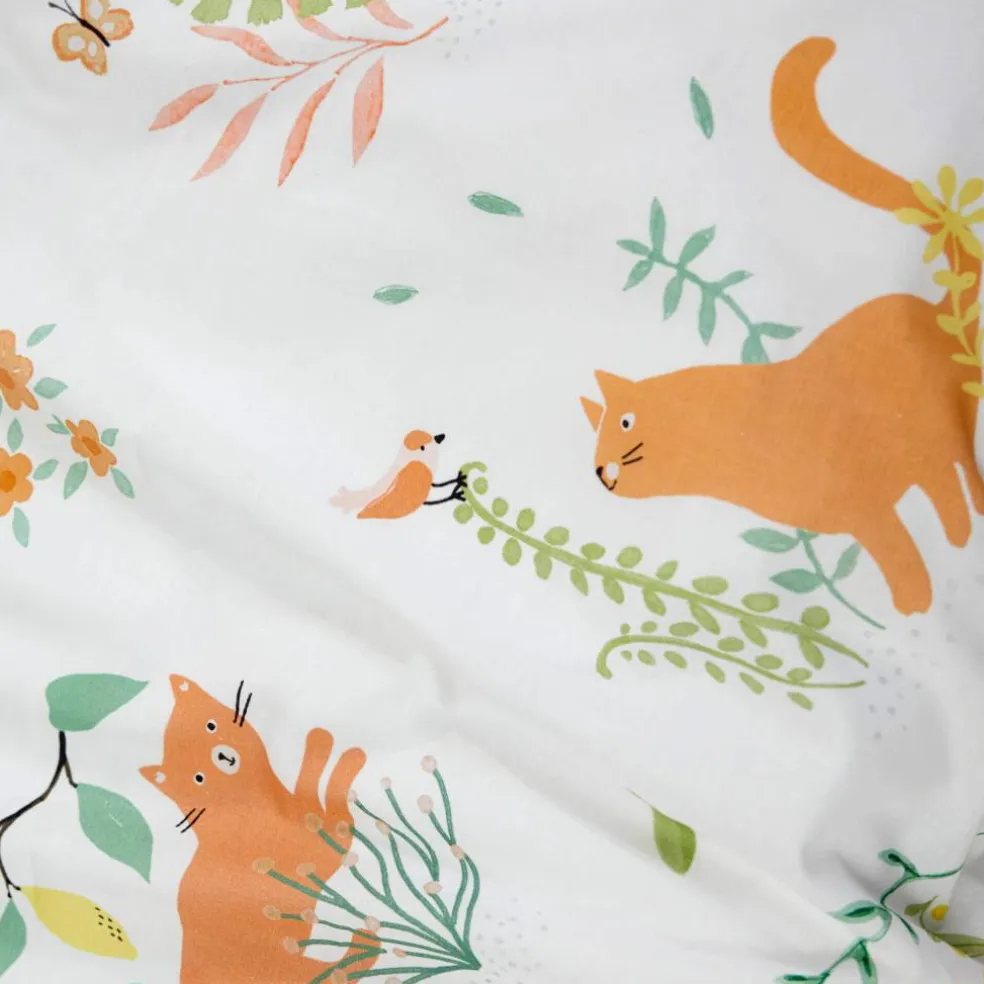 Linge de lit enfant Chafou imprimé chats - coton