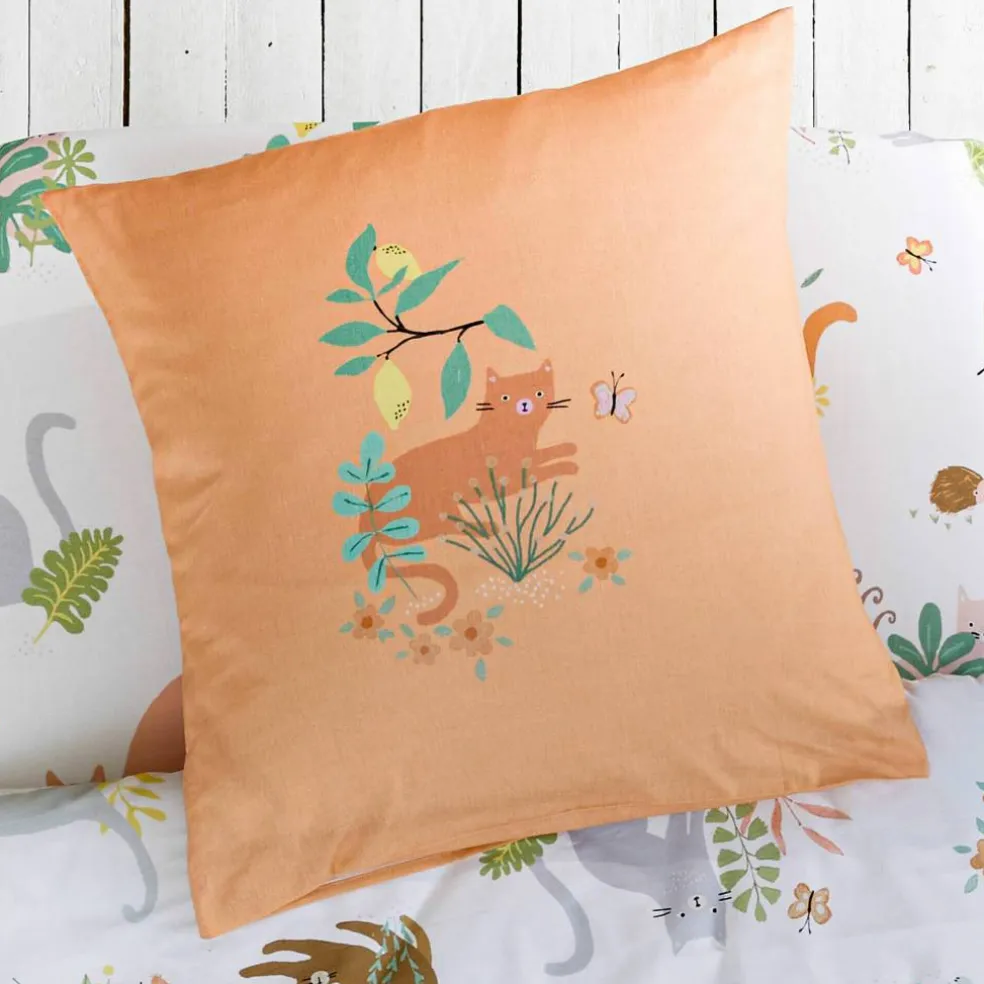 Linge de lit enfant Chafou imprimé chats - coton