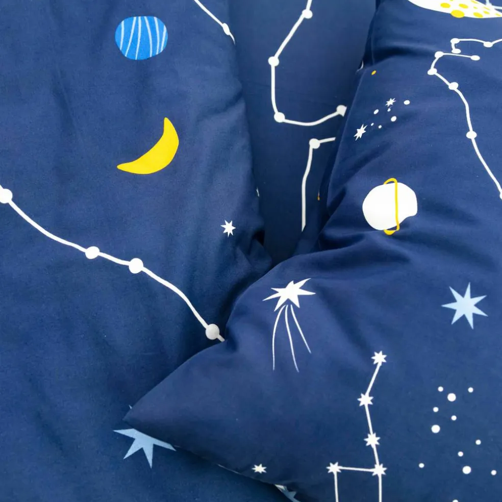 Linge de lit enfant imprimé Voie lactée - coton