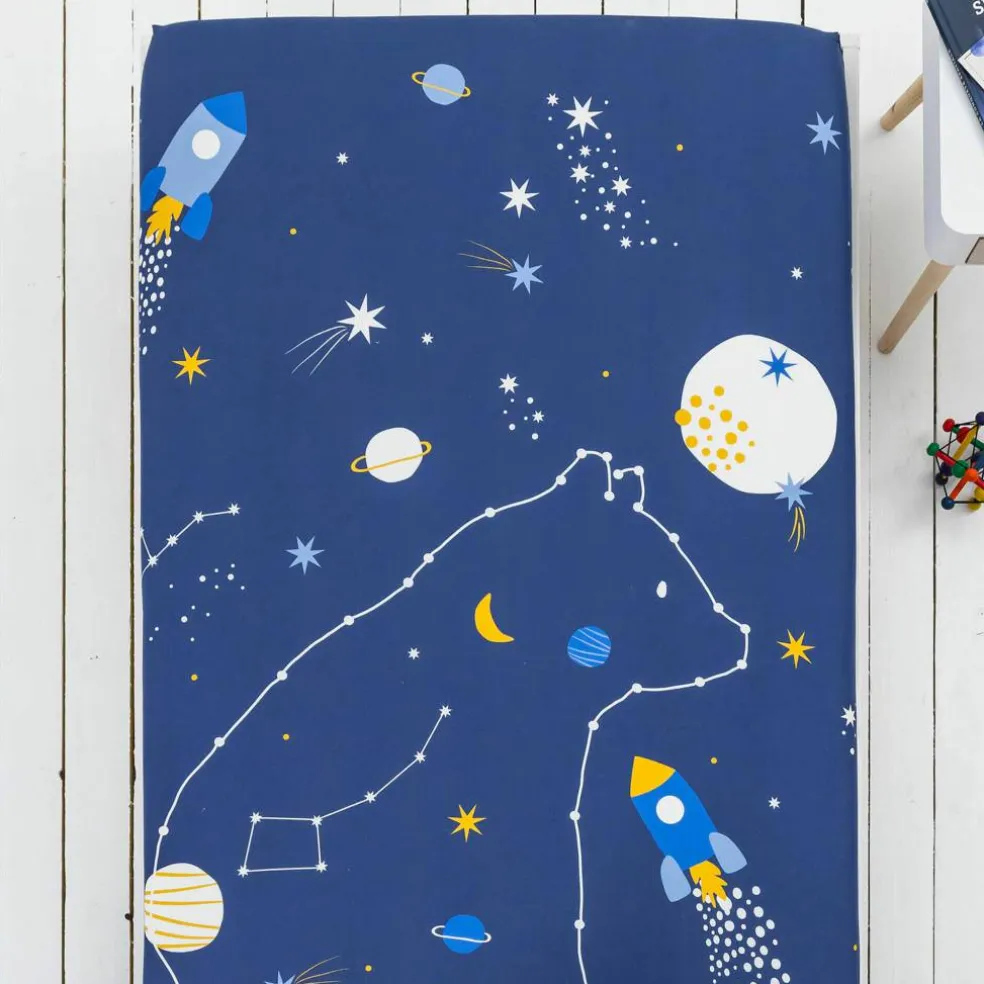 Linge de lit enfant imprimé Voie lactée - coton