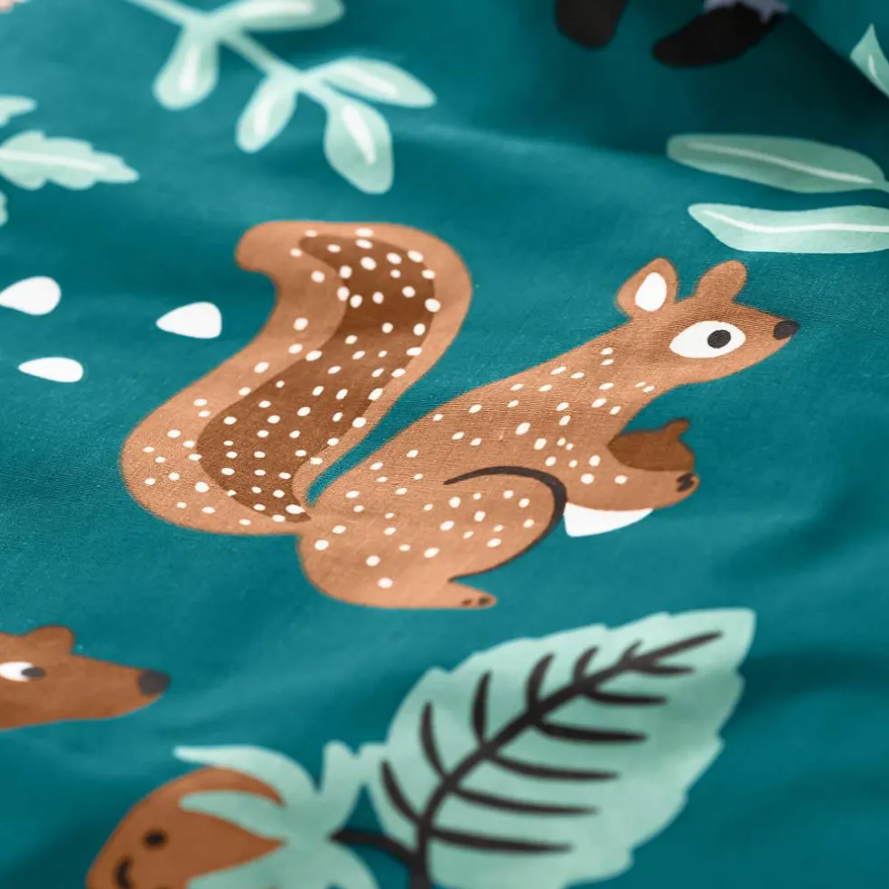 Linge de lit enfant à motifs Ourson en coton biologique(**)
