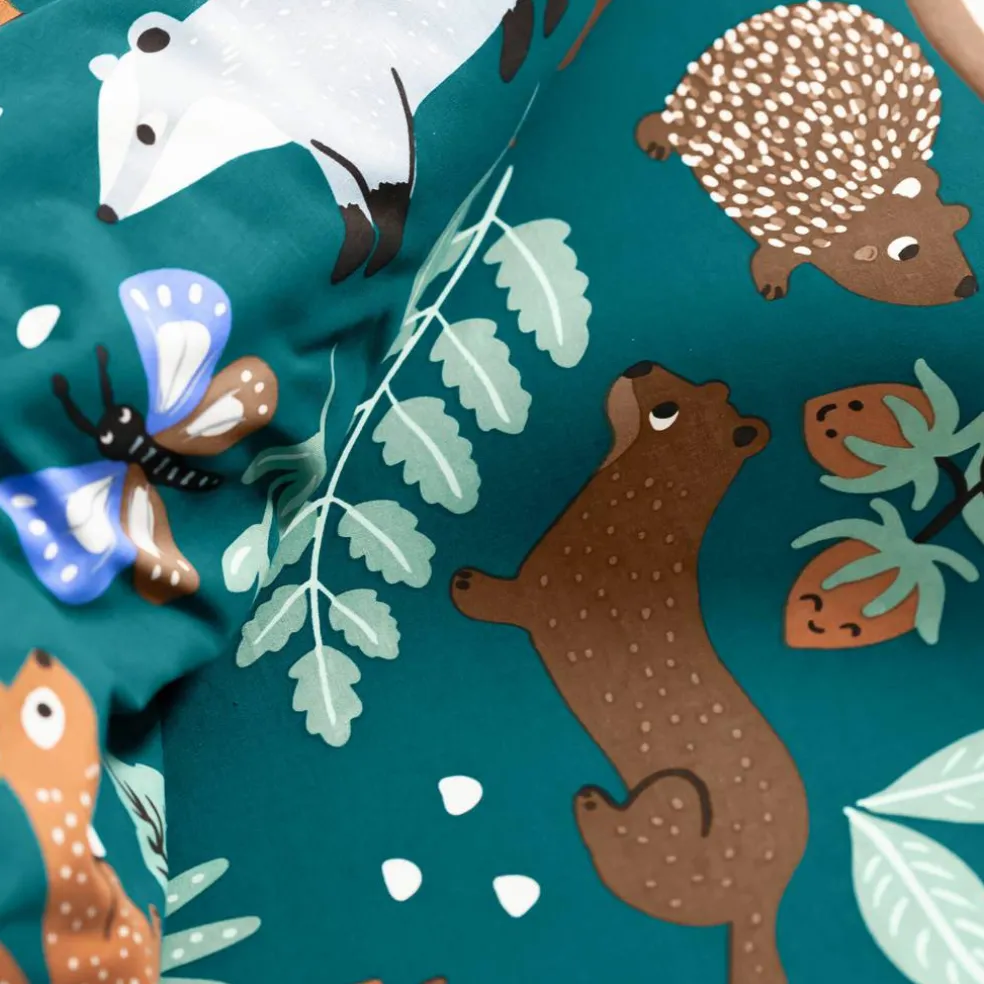 Linge de lit enfant à motifs Ourson en coton biologique(**)