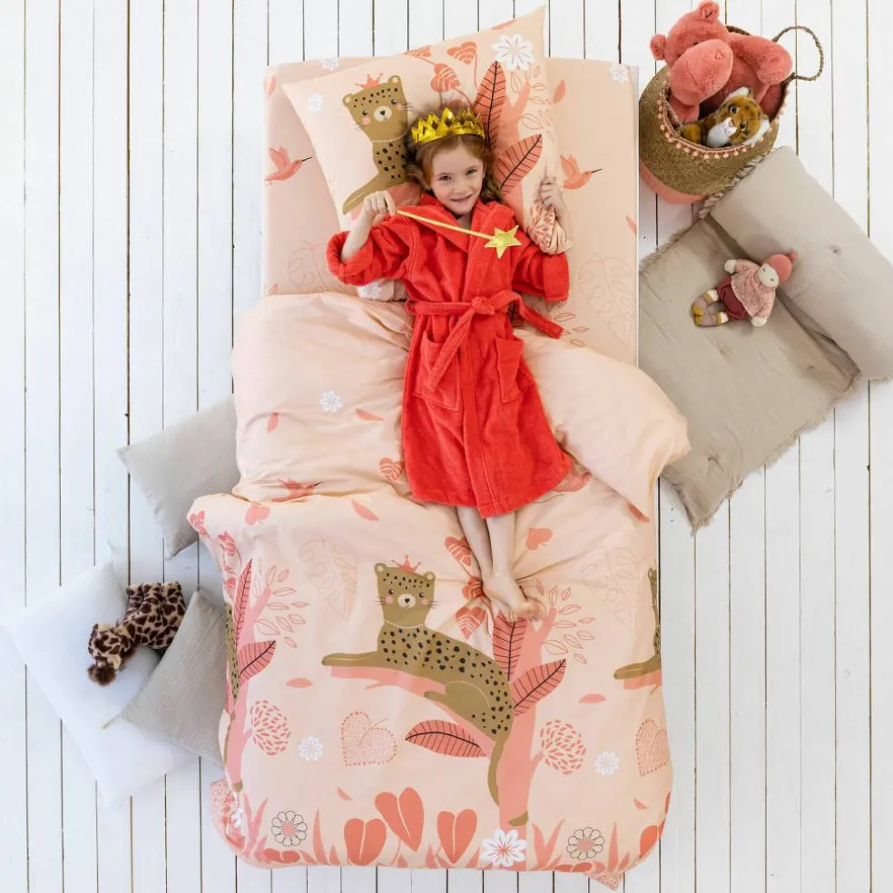 Linge de lit enfant Reina imprimé 1 personne - coton