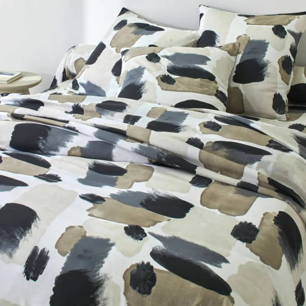 Linge de lit Ernest en coton imprimé