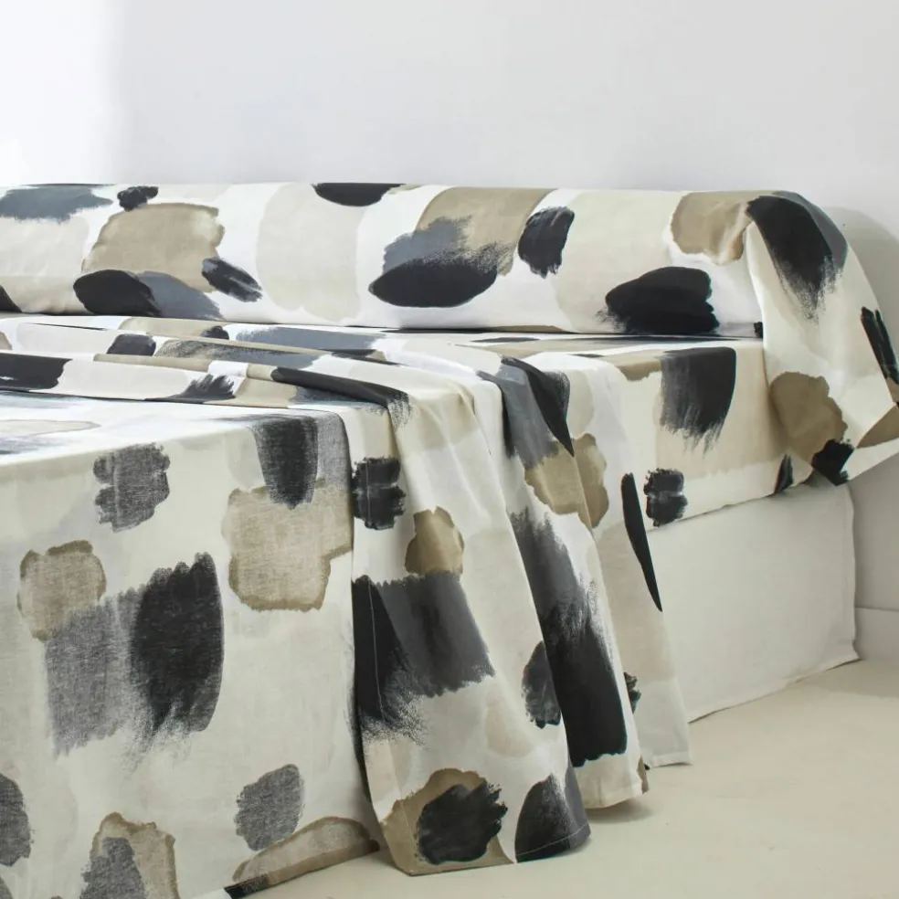 Linge de lit Ernest en coton imprimé