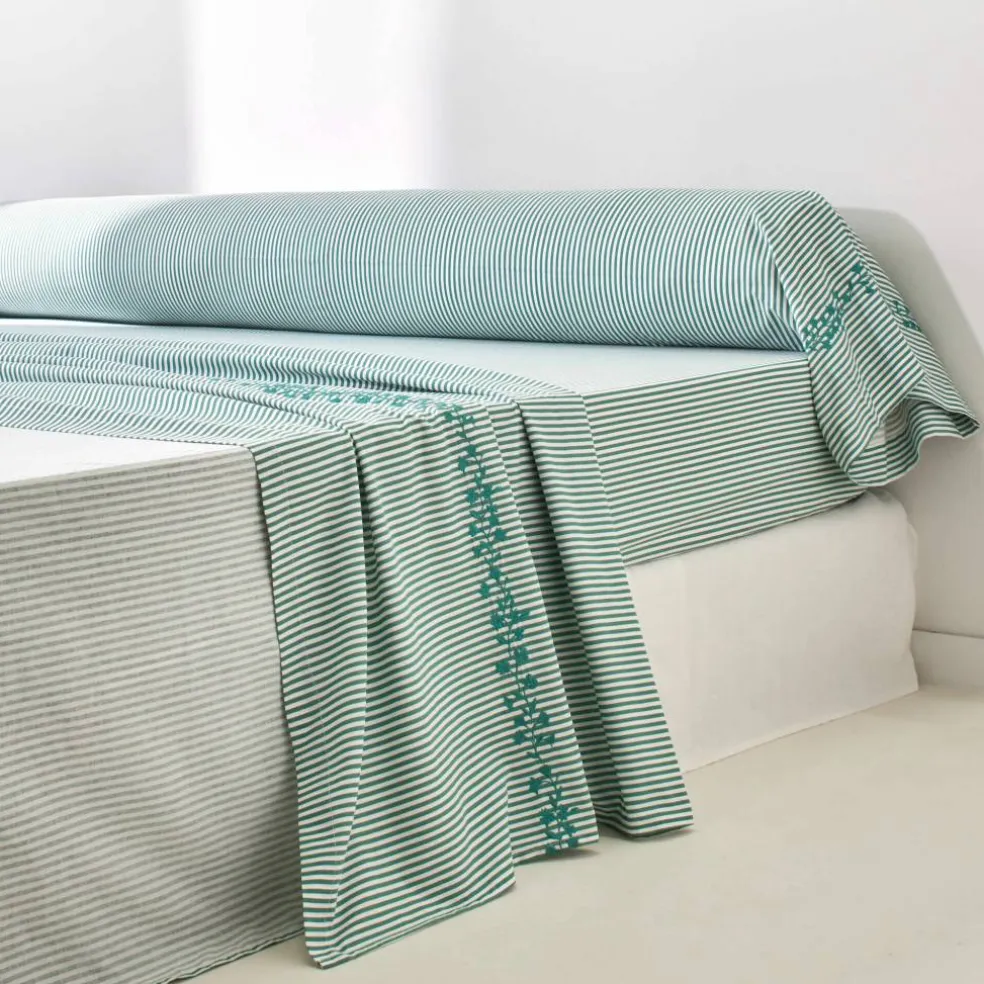 Linge de lit Faustine en coton imprimé