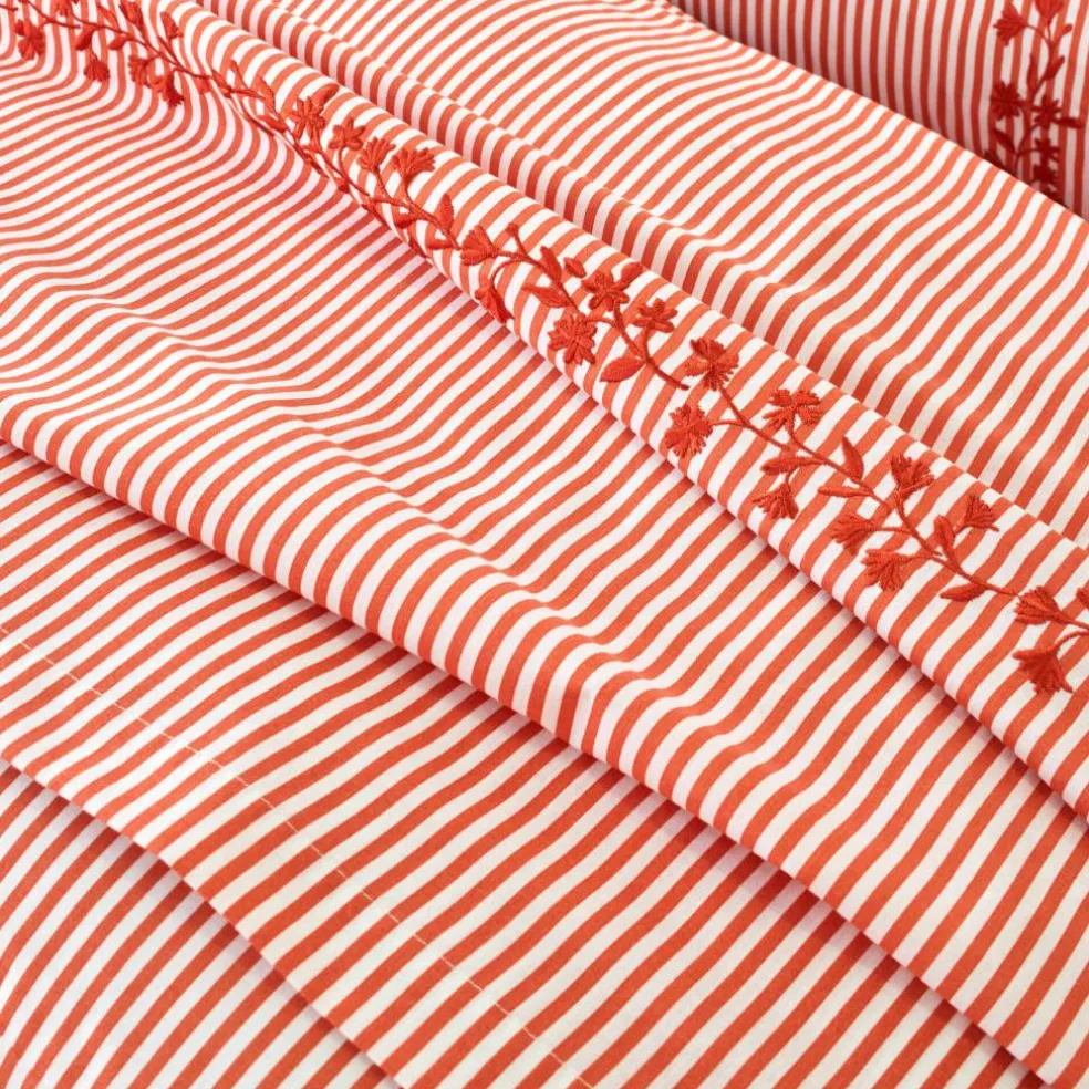 Linge de lit Faustine en coton imprimé