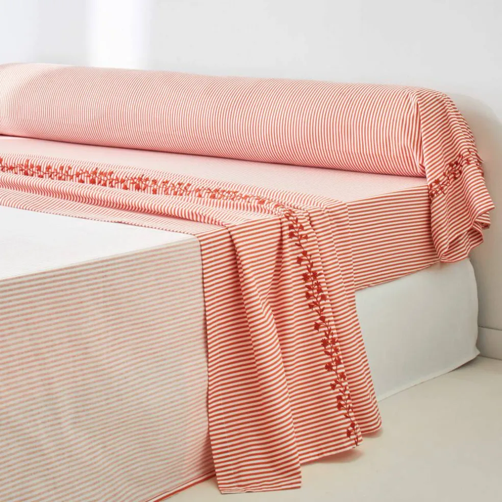 Linge de lit Faustine en coton imprimé