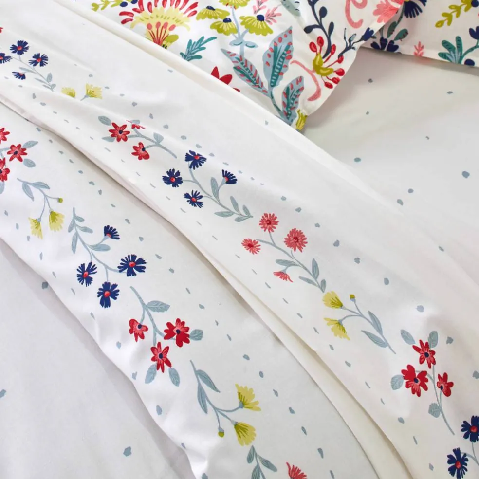 Linge de lit Folk en coton imprimé