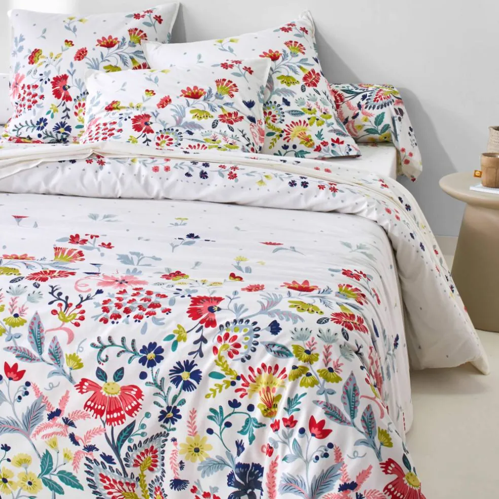 Linge de lit Folk en coton imprimé