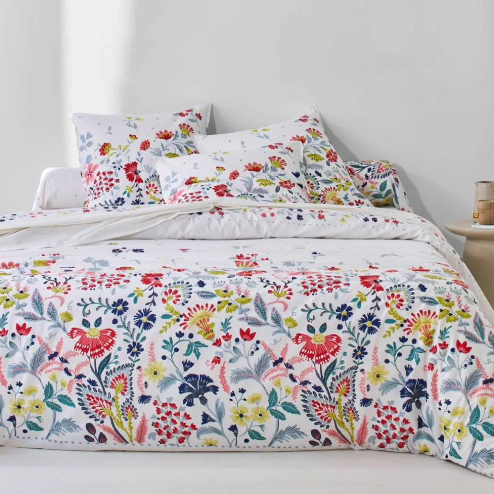 Linge de lit Folk en coton imprimé