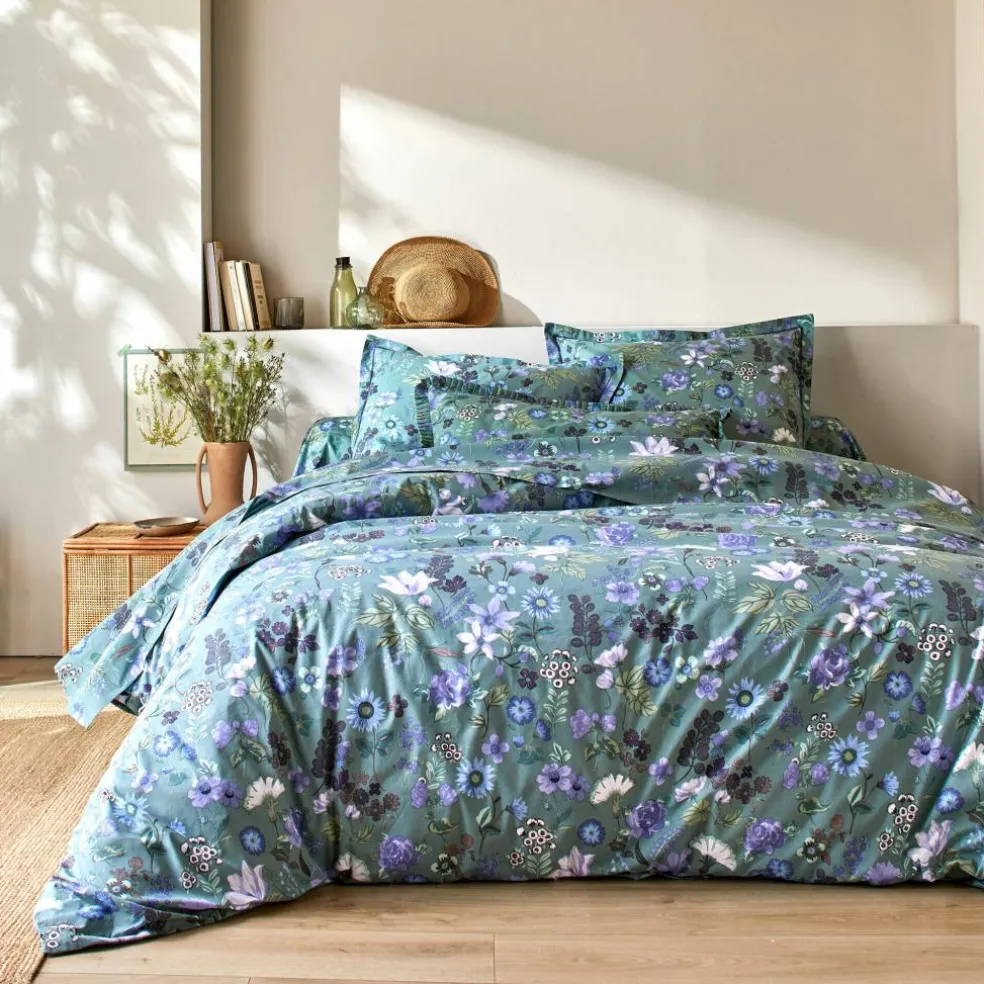 Linge de lit Kelly en coton imprimé floral