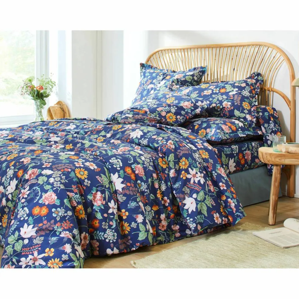 Linge de lit Kelly en coton imprimé floral