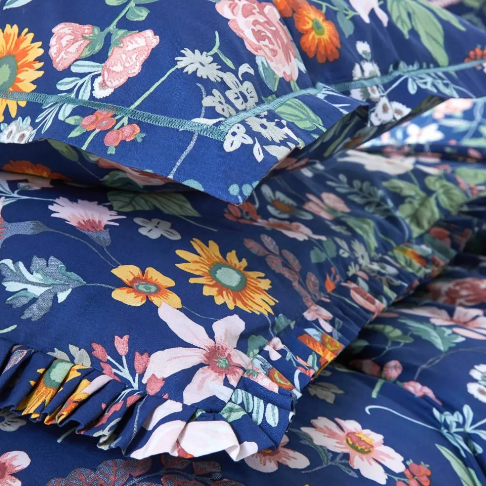 Linge de lit Kelly en coton imprimé floral