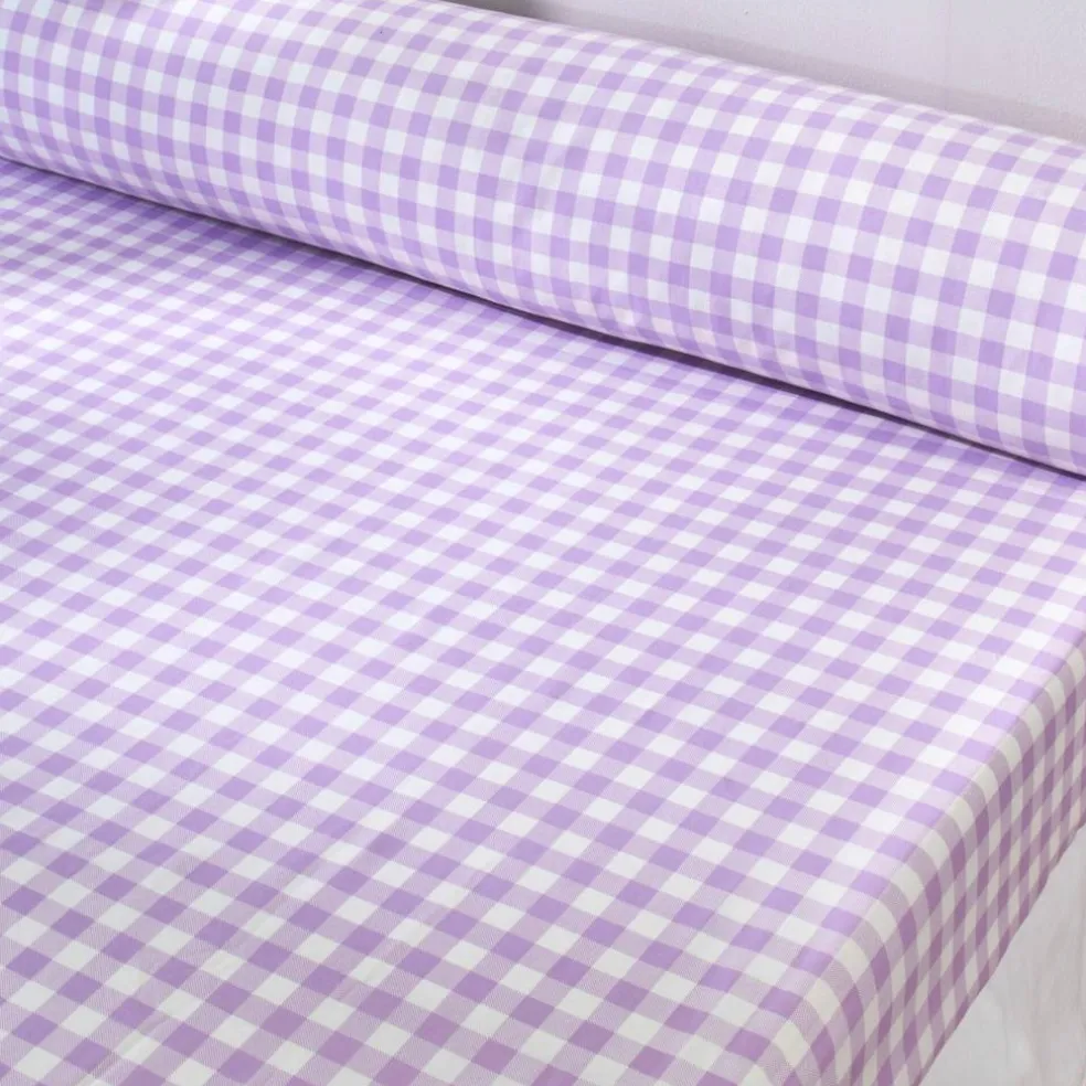 Linge de lit Lou imprimé carreaux - en coton