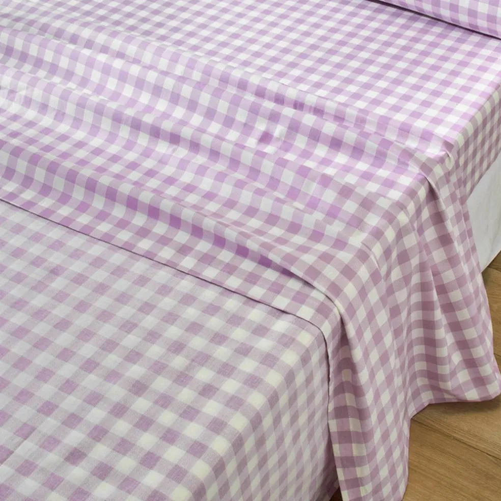 Linge de lit Lou imprimé carreaux - en coton