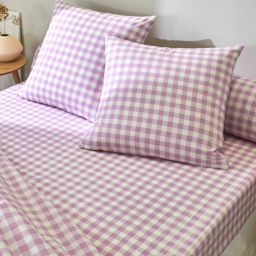 Linge de lit Lou imprimé carreaux - en coton
