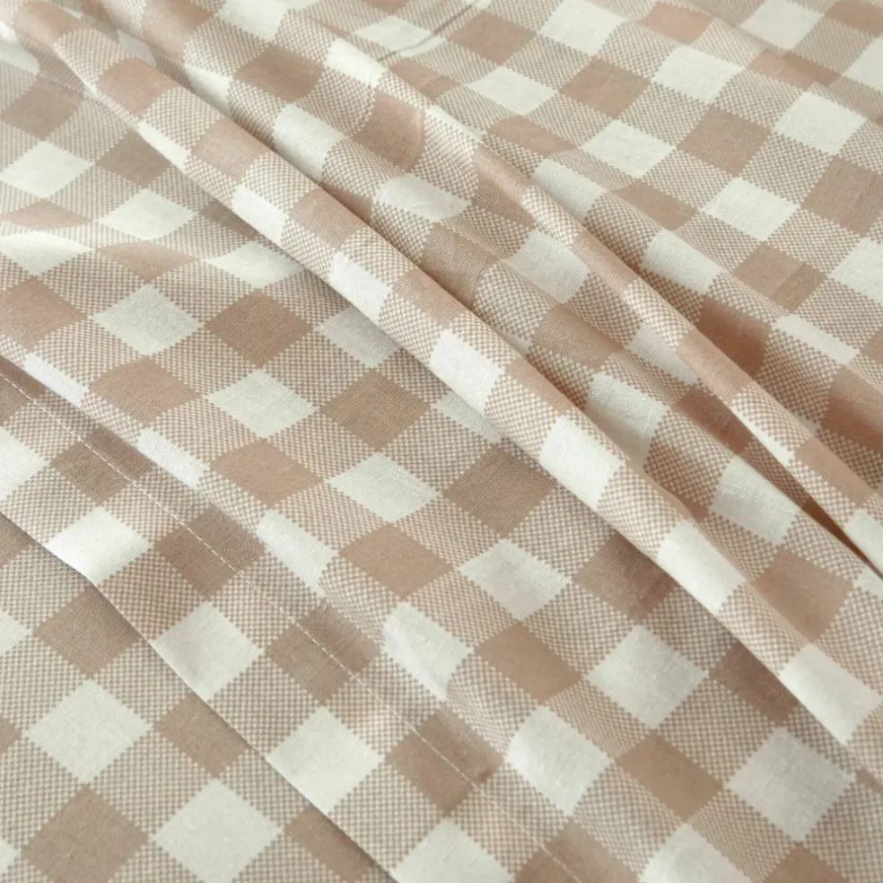 Linge de lit Lou imprimé carreaux - en coton