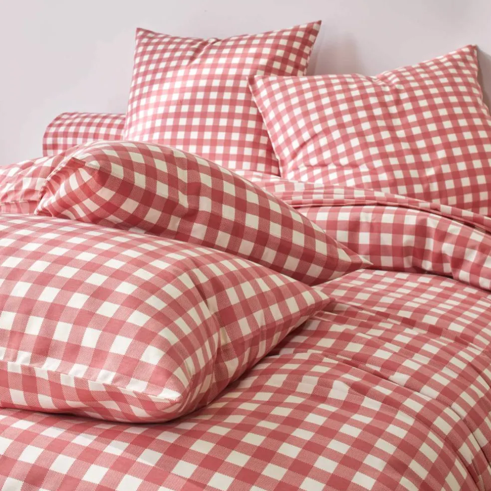 Linge de lit Lou imprimé carreaux - en coton