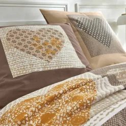 Linge de lit Lovely en flanelle imprimé coeurs