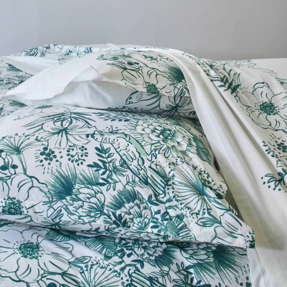 Linge de lit Lydia en coton imprimé