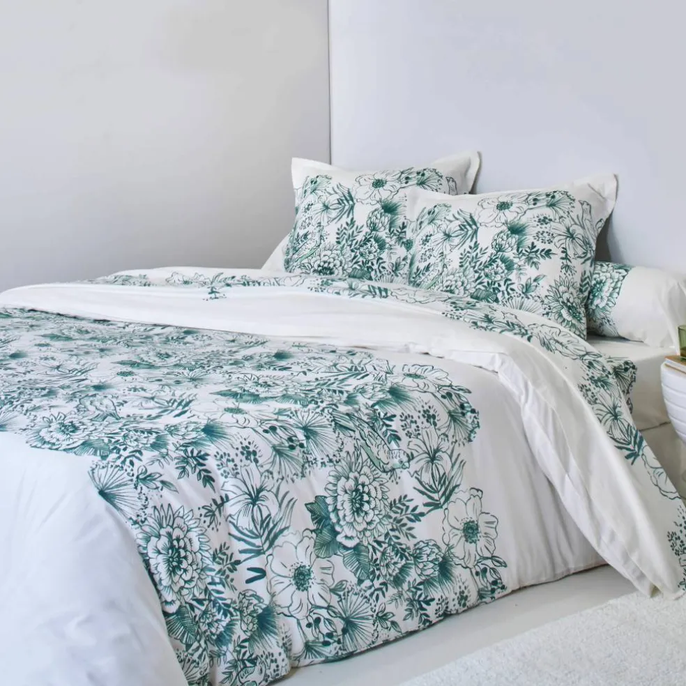 Linge de lit Lydia en coton imprimé