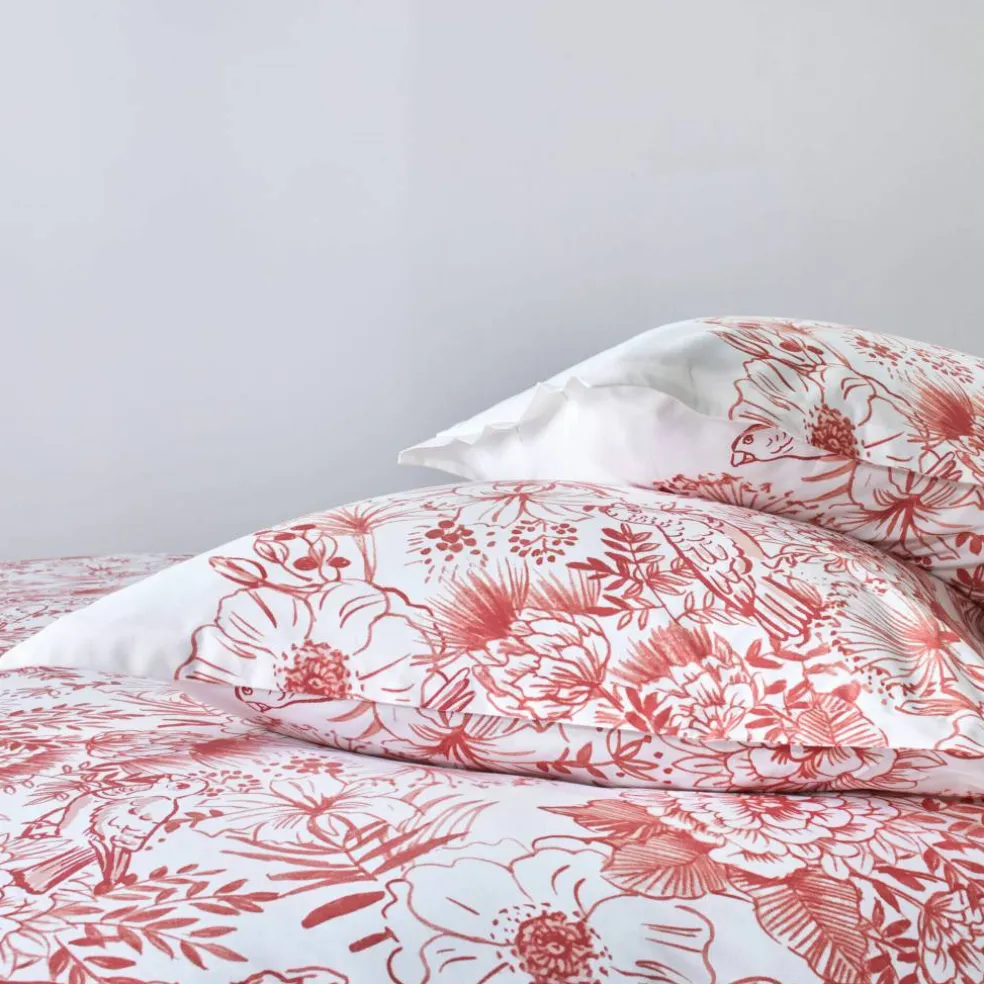 Linge de lit Lydia en coton imprimé