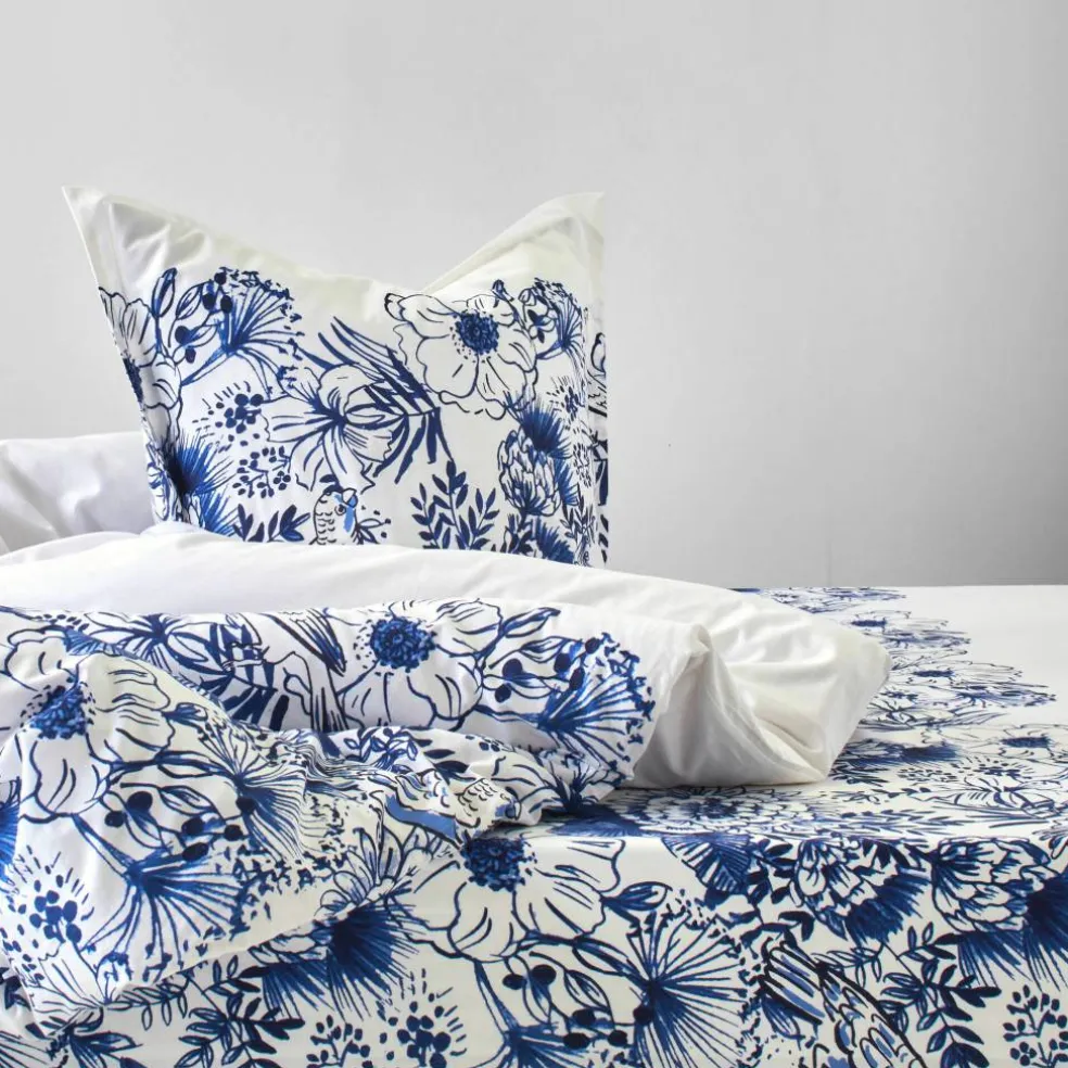 Linge de lit Lydia en coton imprimé