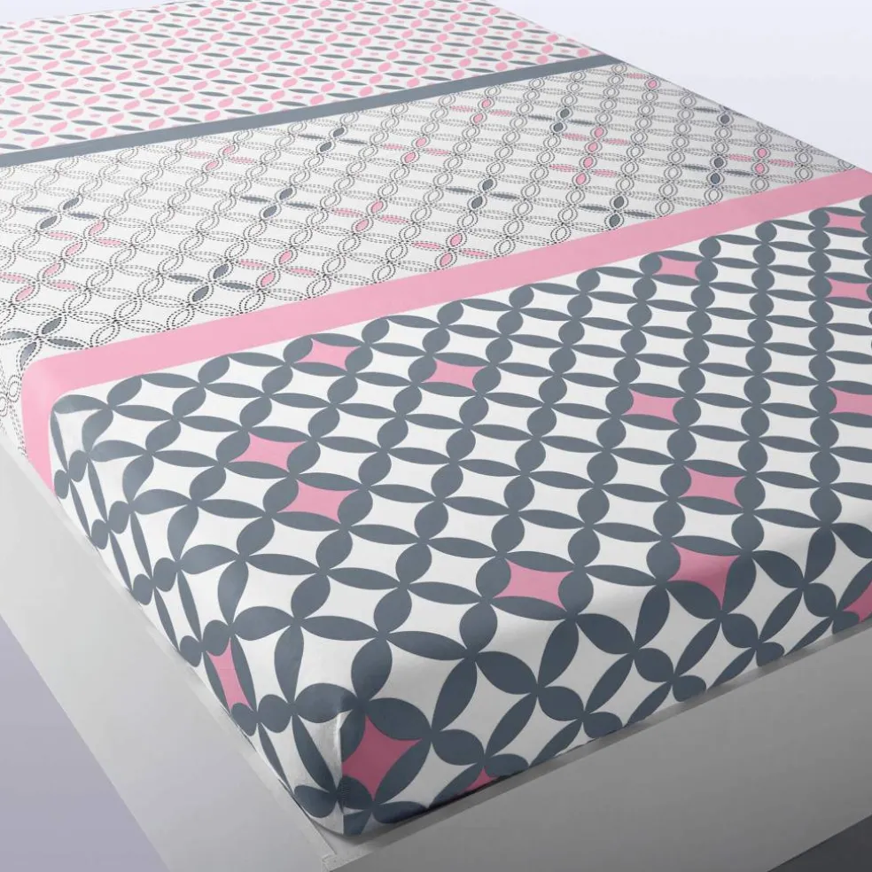 Linge de lit Marlow en coton motifs géométriques