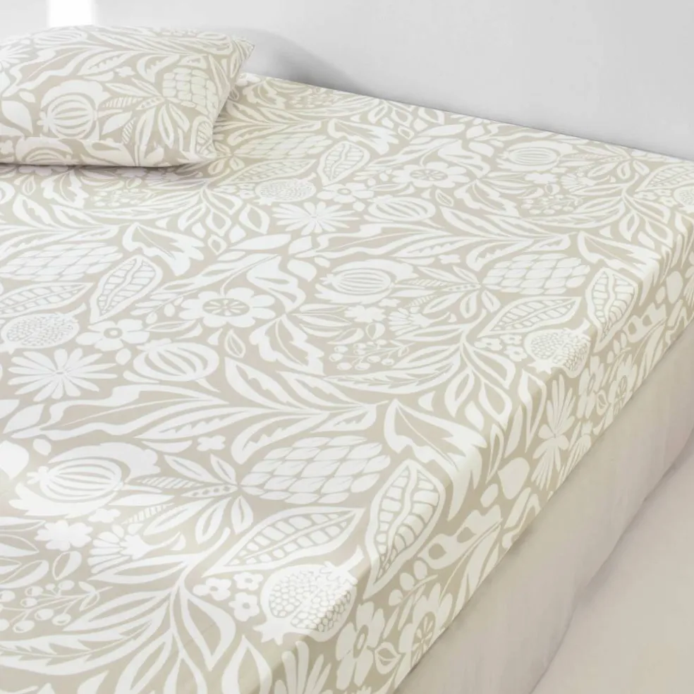 Linge de lit Montego en coton imprimé