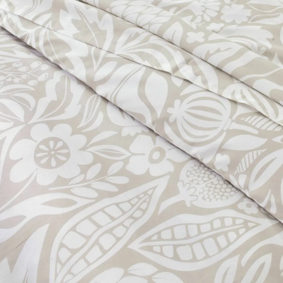 Linge de lit Montego en coton imprimé