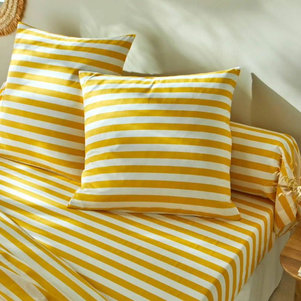 Linge de lit Romy rayé - en coton