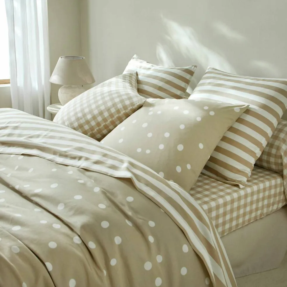 Linge de lit Romy rayé - en coton