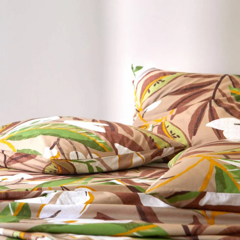 Linge de lit Roxane en coton imprimé