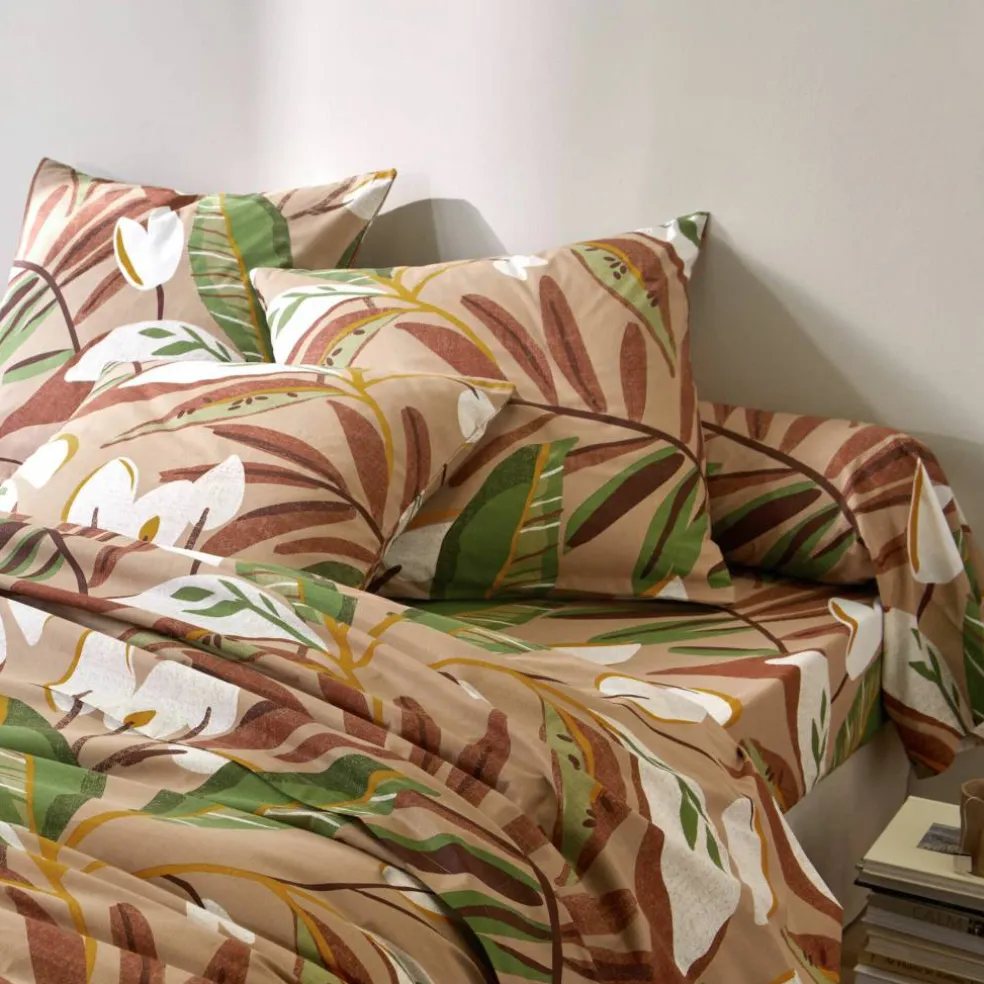 Linge de lit Roxane en coton imprimé