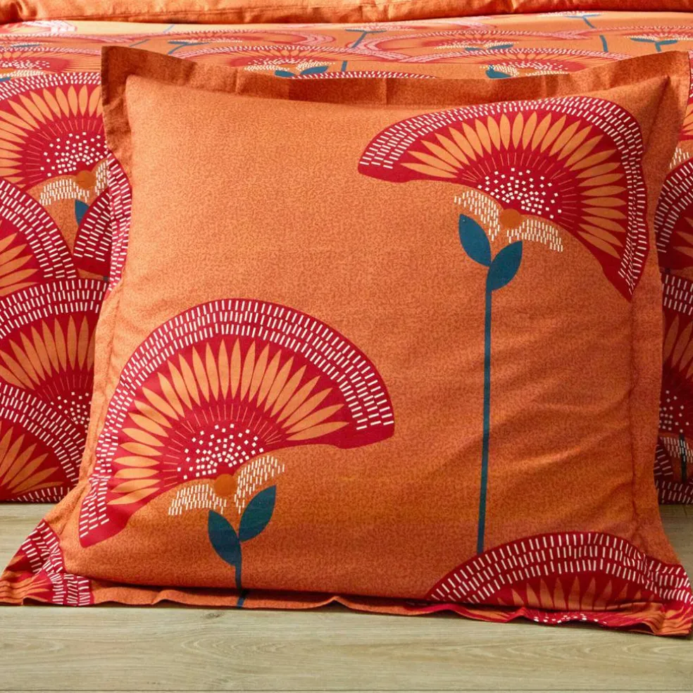 Linge de lit Suzanne en coton imprimé