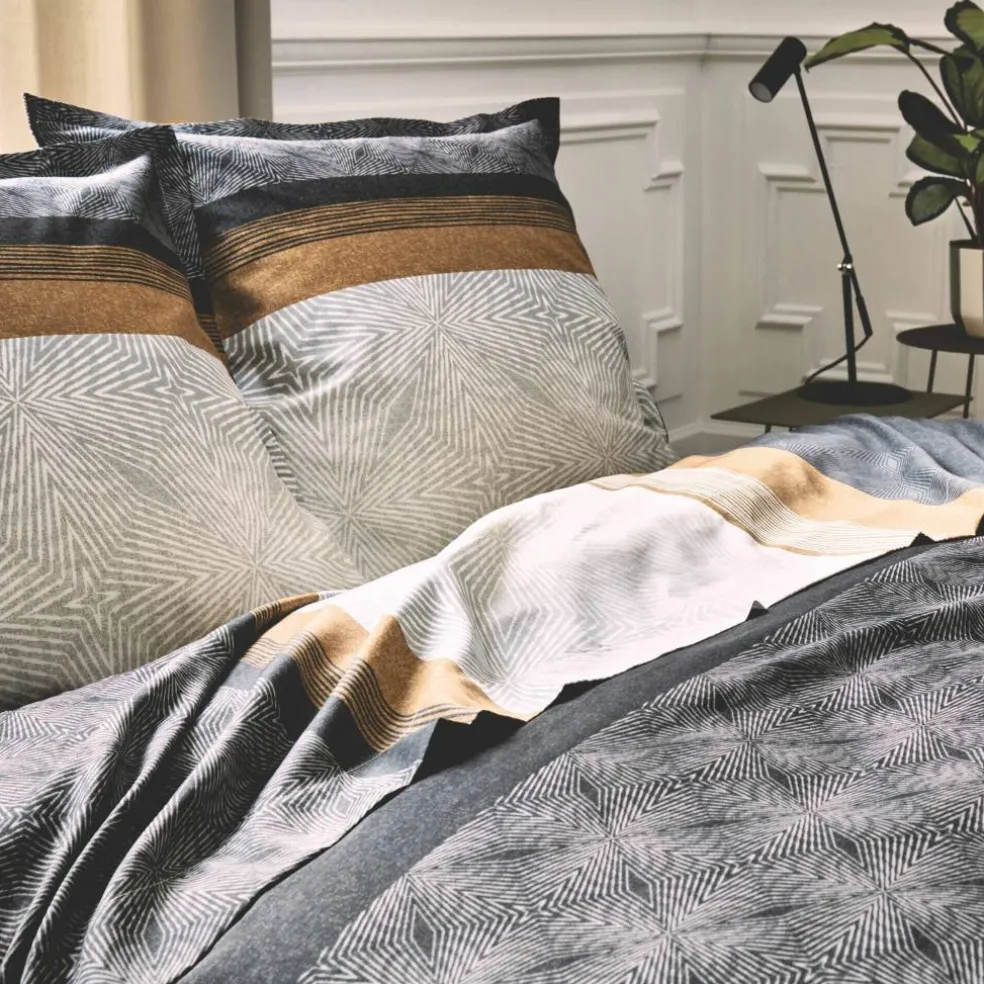 Linge de lit Tiago satin de coton imprimé