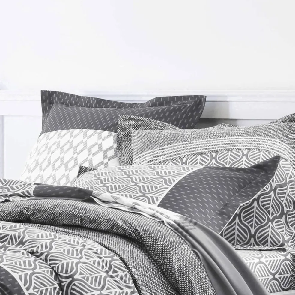 Linge de lit Tommy imprimé géométrique - coton