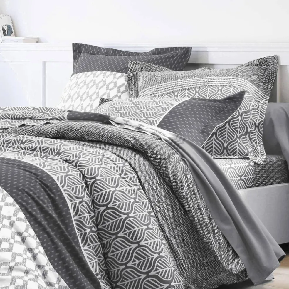 Linge de lit Tommy imprimé géométrique - coton