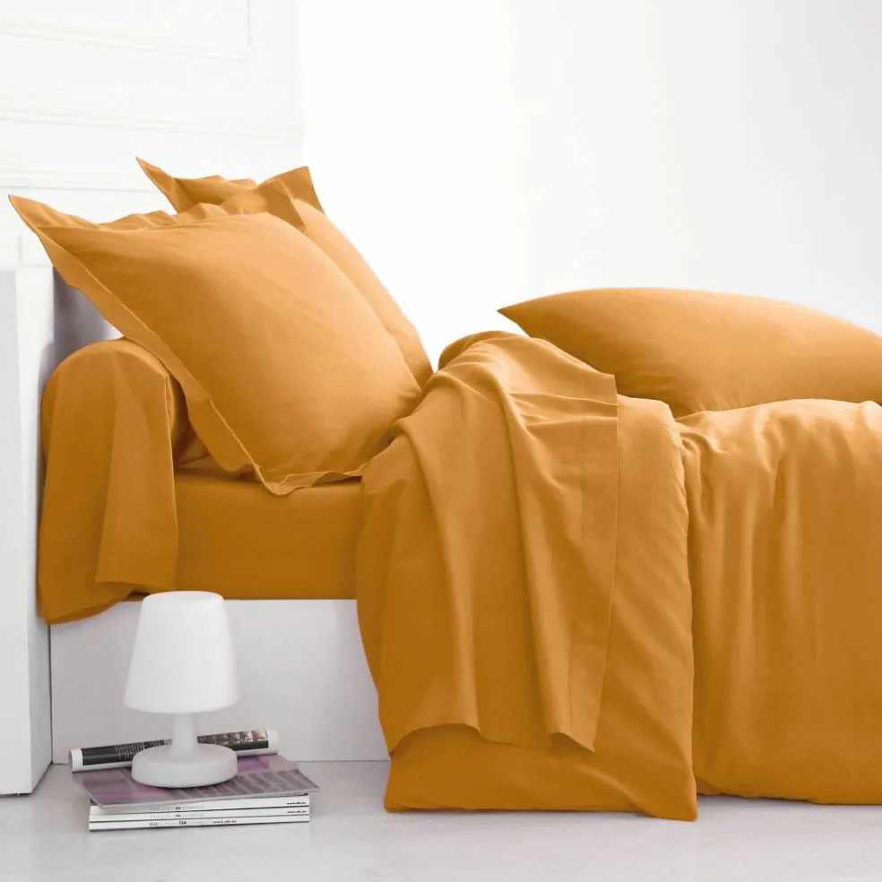 Linge de lit uni coton