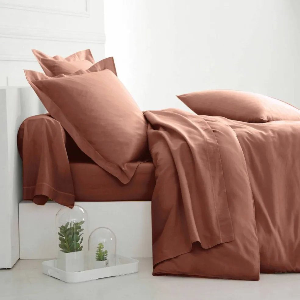 Linge de lit uni coton