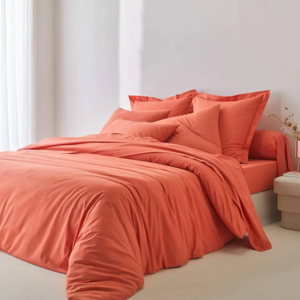 Linge de lit uni coton