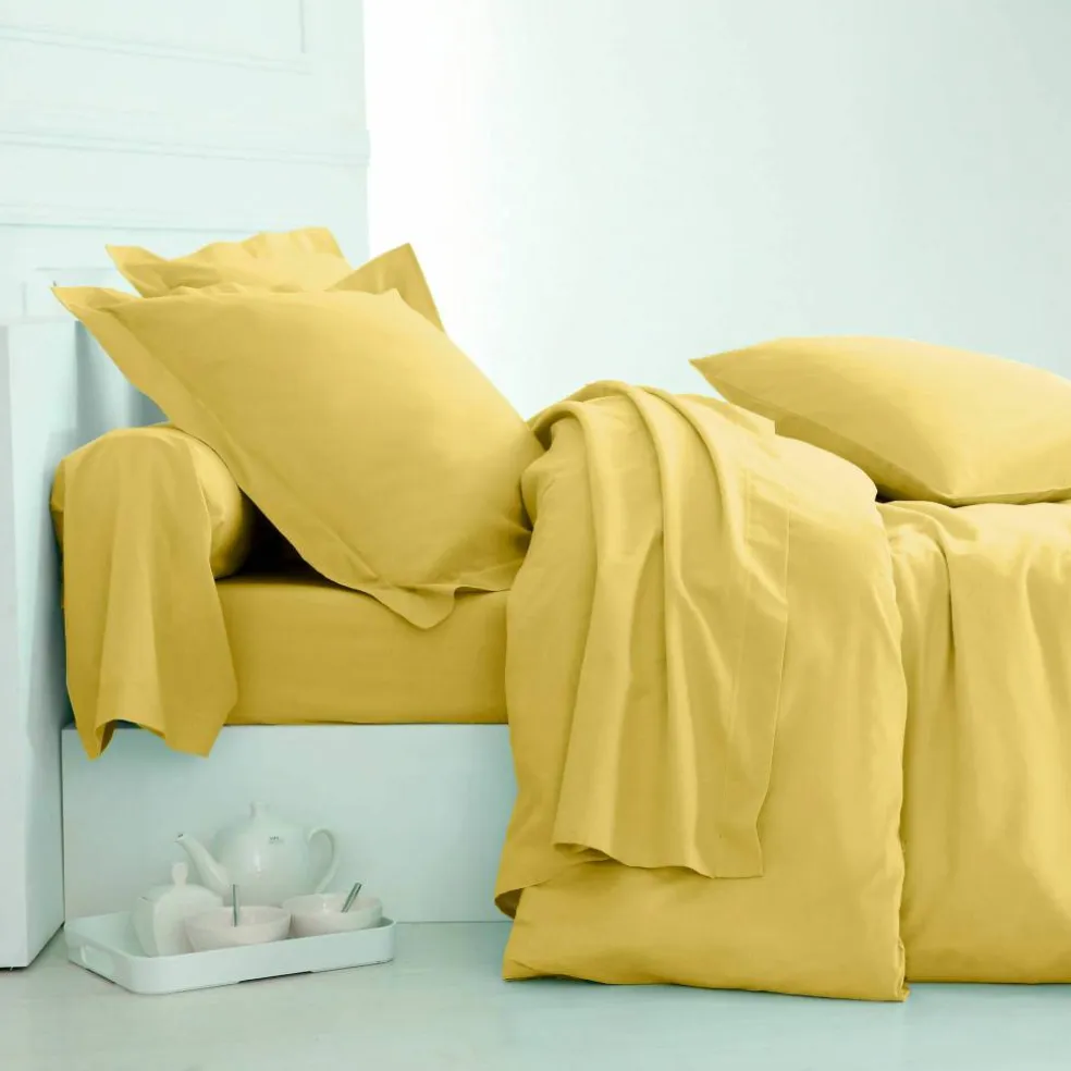 Linge de lit uni coton