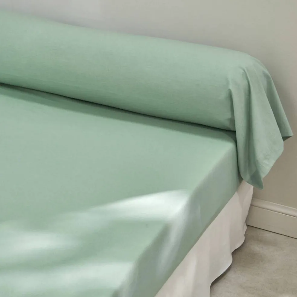 Linge de lit uni coton lavé