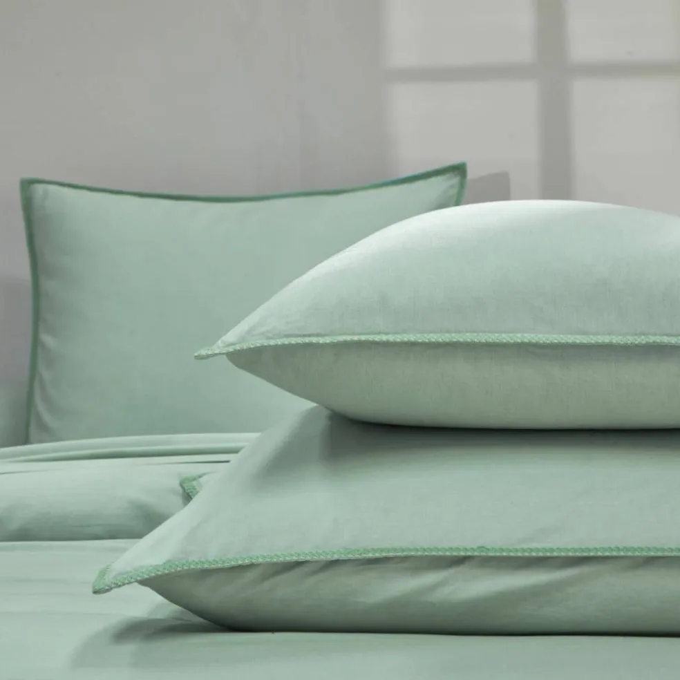 Linge de lit uni coton lavé