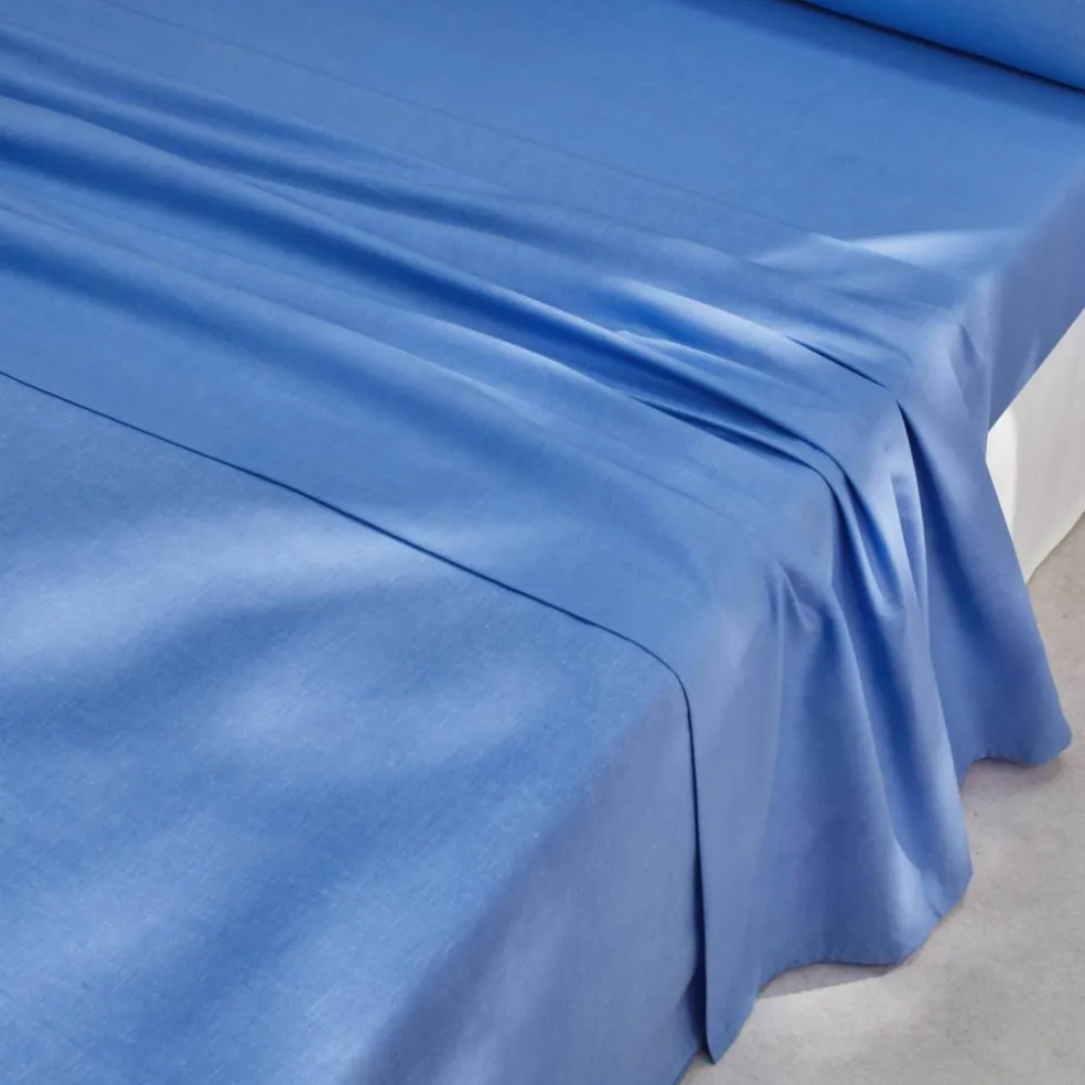 Linge de lit uni coton lavé