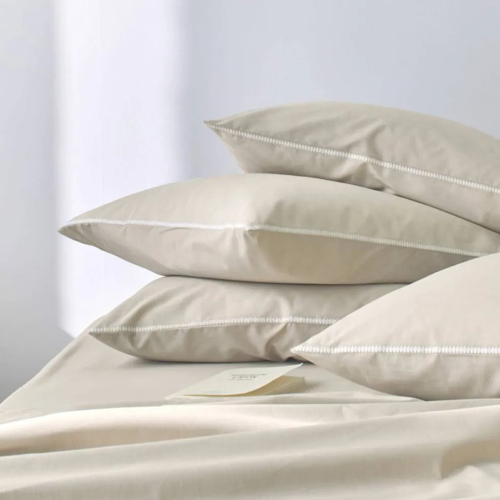 Linge de lit uni coton lavé
