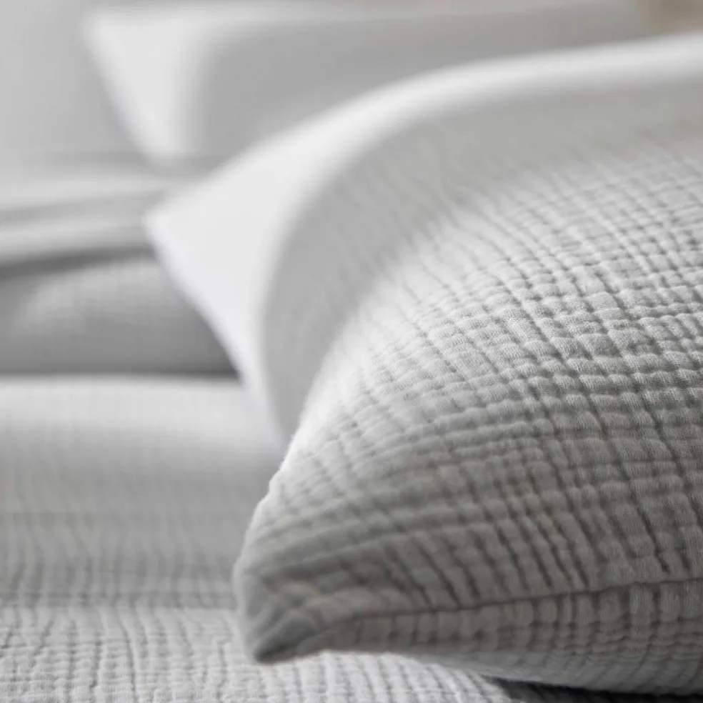 Linge de lit uni en triple gaze de coton